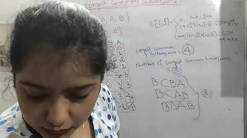 Longest Common Subsequence (LCS) with Algorithm and Examples. GATE 2009 and 2014(Set 2)