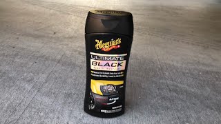 I TRIED Meguiars Ultimate black Plastic Restorer on my car and this is what it did to it