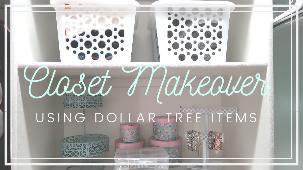 CLOSET MAKEOVER USING DOLLAR TREE ITEMS / FALL 2019 - YouTube