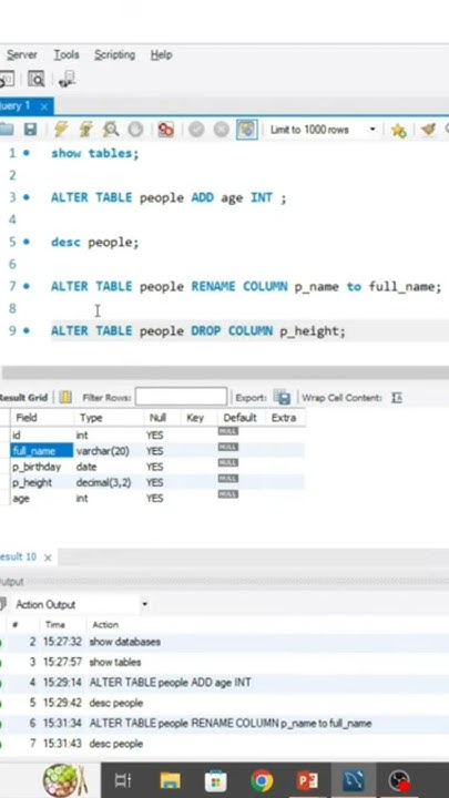 Remove a Column using ALTER COMMAND in SQL| learn SQL in 60 sec #sql # ...