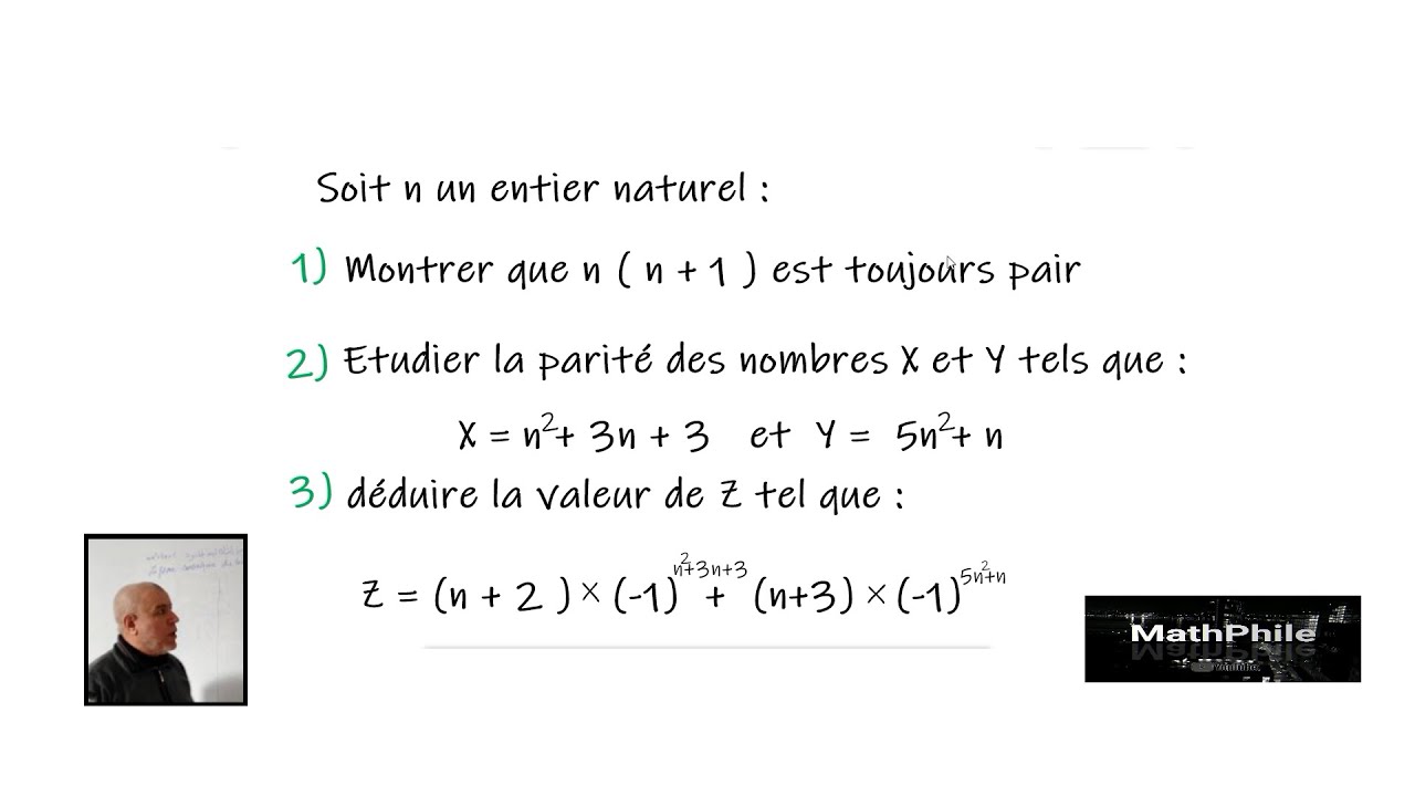 Math Tronc commun Sc et Tech : Arithmétique dans N - YouTube