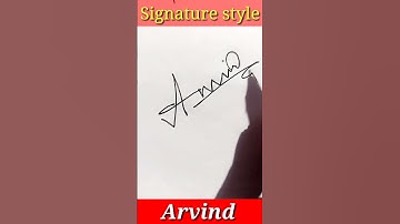 signature style Arvind #shorts #short #shortvideo #signature #ytshorts #youtubeshorts #