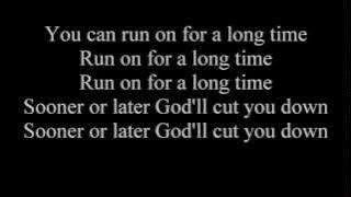Johnny Cash- God's Gonna Cut You Down (lyrics)