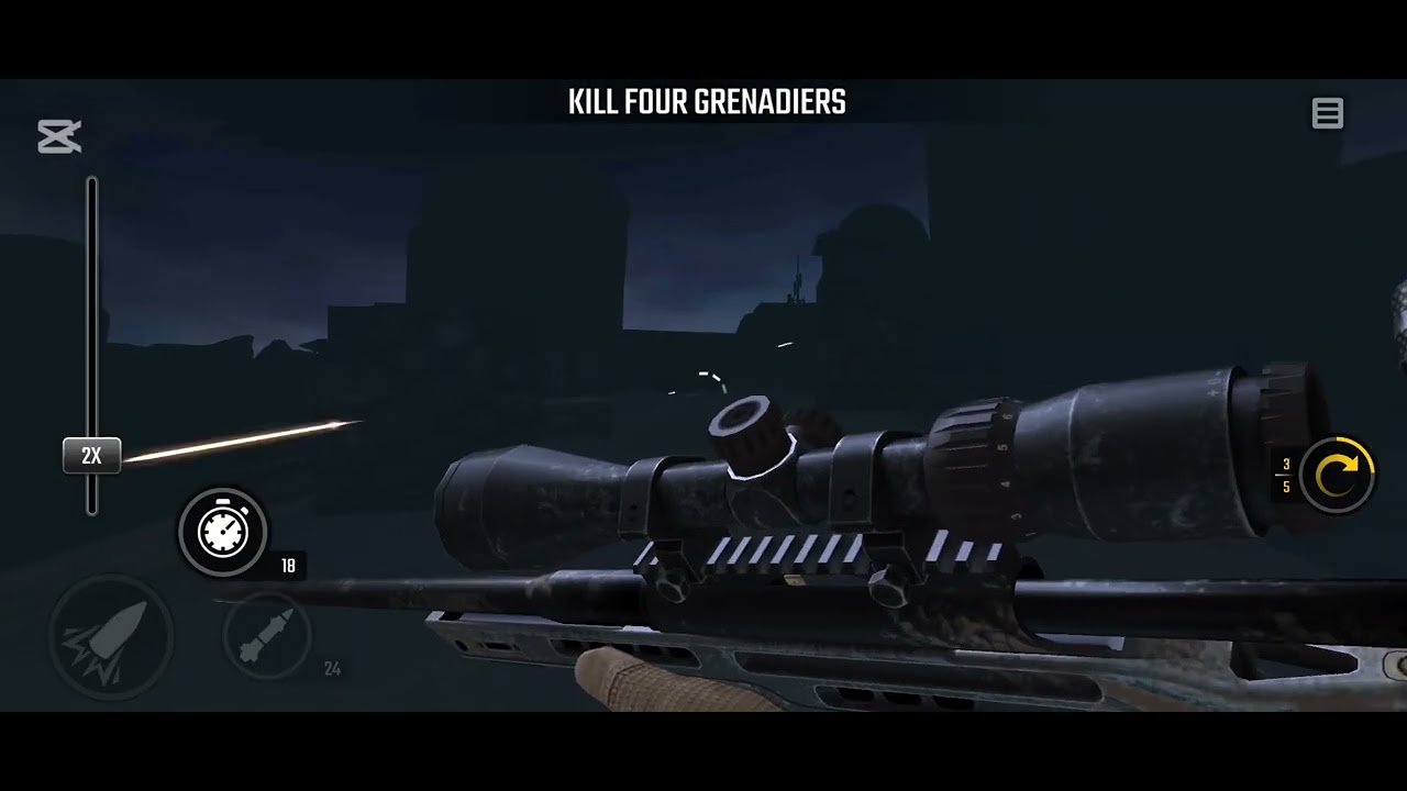 sniperスマホ War Sniper Z14 Mission 25 Night-Night Vision Kill Four Grenadiers