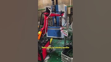 Robot loading and unloading operation #borunte #machine #robotics #lifeisbutadream