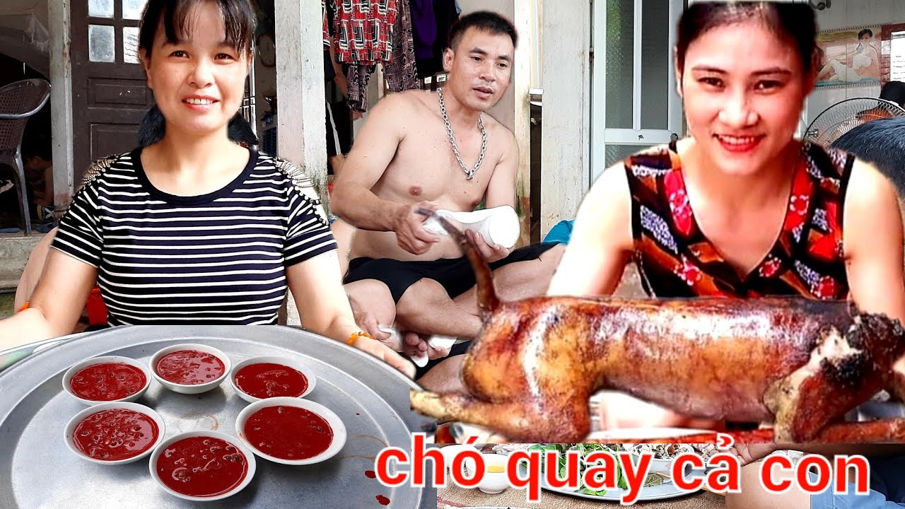 Thịt Cầy Nướng Cả Con Giòn Tan.Tiết Canh Cầy | Biển Nguyễn ngọc NB.