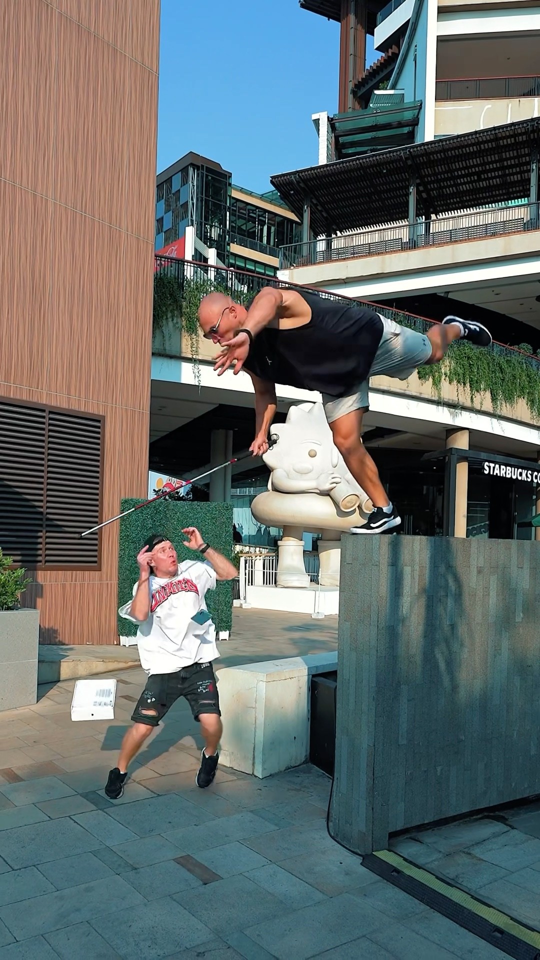 Gymnast Pretends to Be a Blind Man Prank?‍?? #kiryakolesnikov #prank #funny #stunt #comedy