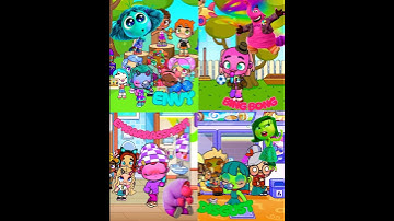 DISGUST, ENVY, BING BONG and JOY / INSIDE OUT 2 / Avatar World 🤪🥰. #avatarworld #insideout2