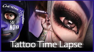 TATTOO TIME LAPSE | REALISTIC EYE TATTOO | MICHAEL KOSCHEL ART