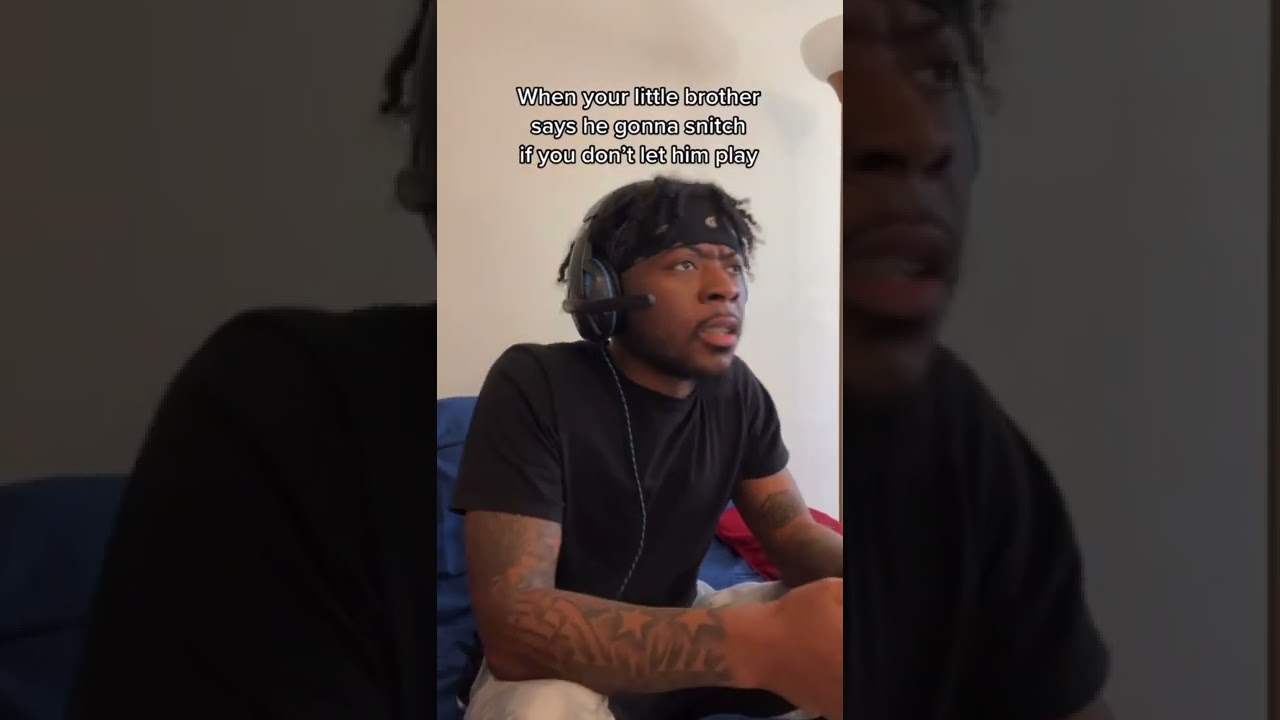 when your little brother wants to play video games