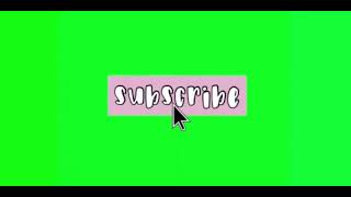 Subscribe green screen pink yourube animates