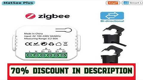 A must-have product! Tuya Smart ZigBee Energy Meter Bidirection 1, 2 Channel with Current Transfor