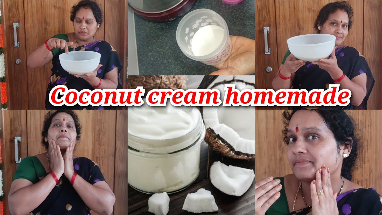 Coconut cream for healthy skin, solution for dry skin,కొబ్బరి క్రీమ్ 