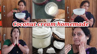 Coconut Cream For Healthy Skin Solution For Dry Skin  telugu new skincare