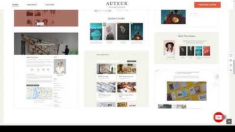 Auteur  WordPress Theme for Authors and Publishers bookstore 13 Easy Create Website