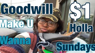 #GoodWill Sunday $1 Day #ThriftingHaul #momthahustler #thrifting #shopwithme #saving #reseller 5/5