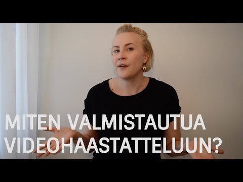 BEHIND THE SCENES | Miten valmistautua videohaastatteluun?