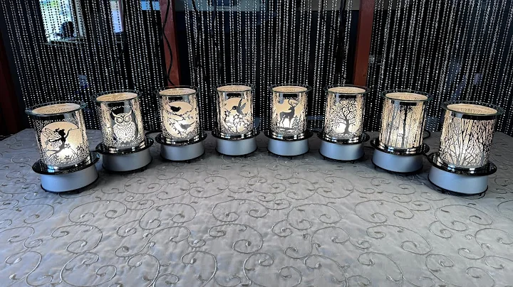 Rotary Dial On/Off Carousel Moving Lamps - 8 Styles to choose from w/ Wax Holder 25W