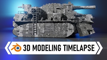 Tank – Blender Modeling Time Lapse