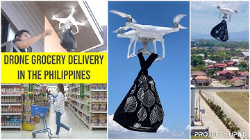Drone Grocery Delivery During COVID-19 Community Quarantine in the Philippines 4K