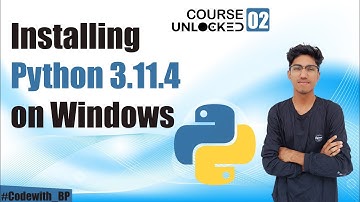 INSTALLING PYTHON ON WINDOWS || LECTURE - 02 || CODEWITH_BP ||