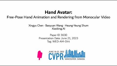[CVPR2023] Hand Avatar: Free-Pose Hand Animation and Rendering from Monocular Video