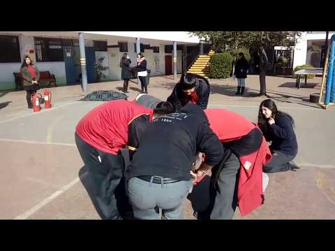 Simulacro nacional sismo colegio diego portales maipú