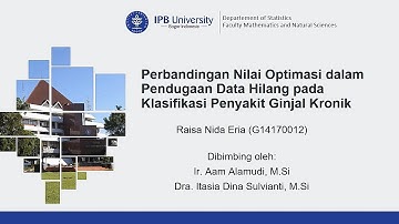 Kolokium: Perbandingan Nilai Optimasi dalam Pendugaan Data Hilang Klasifikasi Penyakit Ginjal Kronik
