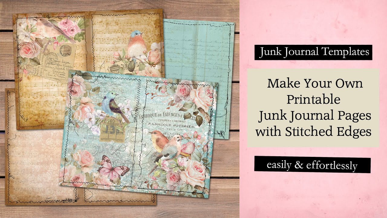 Free Junk Journal and Scrapbook Printables and Images