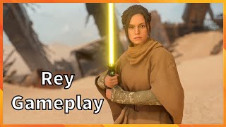Rey Gameplay Star Wars Battlefront 2