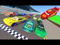 Race crazy disney cars 3 next gen  daytona lightning mcqueen cruz ramirez herb curbler  friends