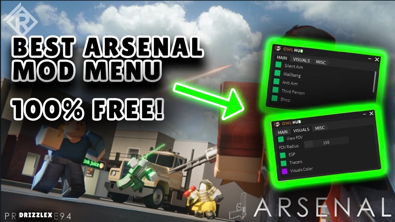 Best Free Arsenal Roblox Mod Menu In 2020 Aimbot Esp Wallhack And More Undetected Drizzlex Youtube - roblox 3rd person aimbot