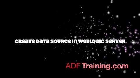 Create Data Source in Weblogic Server www.cholanacademy.com