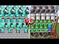 UNDEAD ARMY vs DIAMOND CASTLE | Minecraft Mob Battle