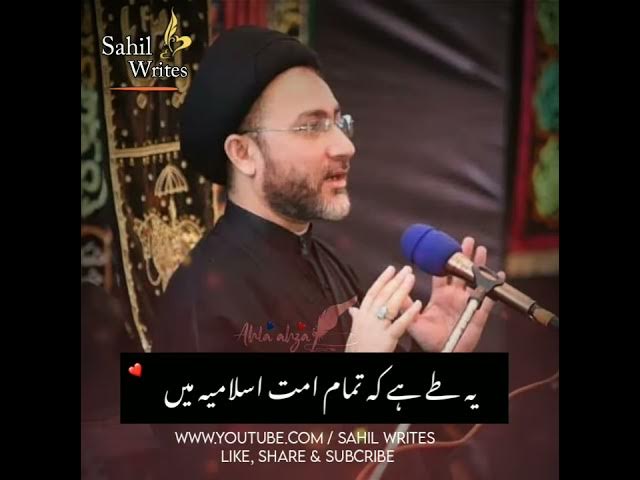 Beautiful Shia Status ❤️😍 || Fzail Ali a.s || Jumma Mubarak Shia Status || Allama Shensha Naqvi