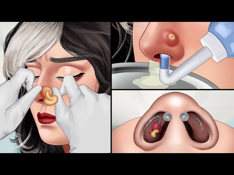 ASMR Animation 47 giantess growth ASMR vampire Remove Squeeze nose acne || ASMR || Animation