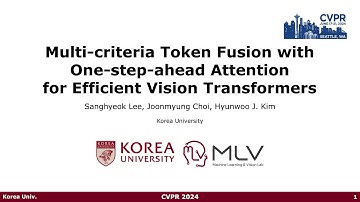 Multi-criteria Token Fusion with One-step-ahead Attention for Efficient Vision (CVPR 2024)