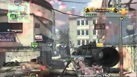 Amazing MW2 Ladder Shot Across The Map No Scope Hitmarker