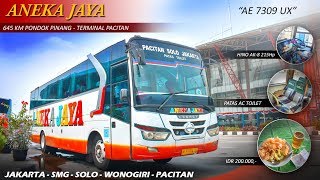 JAKARTA - PACITAN || Full Trip Naik Bis Aneka Jaya Mesin Depan