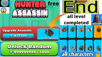 How to unlock premium ninja assassin free unlimited diamond and all character l hunter assassin hack