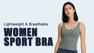 Naked Feeling Workout Fitness Yoga Tops Padded Tank Top