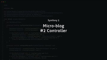 Micro-blog en Symfony #2 Controller