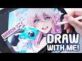 It&#39;s March 7th! |Draw with Me! | Honkai Star Rail Fanart