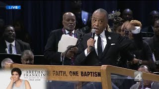 Rev. Al Sharpton speaks about Aretha Franklin's activism