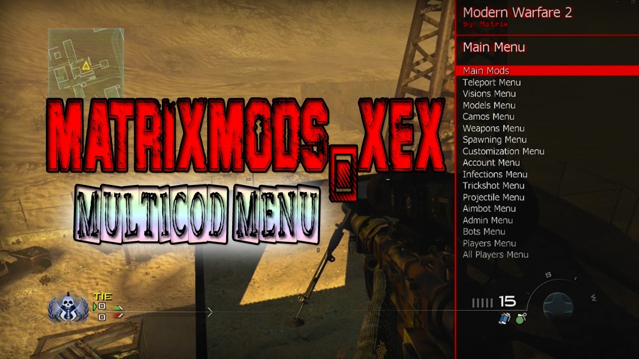 MW2 | Matrix Mod Menu (MULTICOD Azza Menu)(RGH/JTAG)[+Download] - YouTube