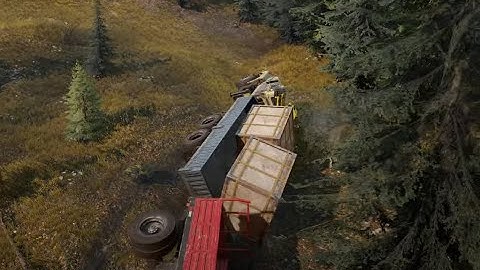 SnowRunner | Missing Machinery, Fall down! How to turn over? - Black River, Michigan [4K]