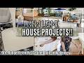 NEW HOUSE PROJECTS & HOME MAKEOVER :: DIY BUILT IN CABINETS & REFINISHING COUNTERTOPS on a BUDGET