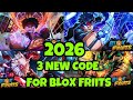 🔥 3 NEW Blox Fruits Codes 2026! FREE 2X EXP BOOST 😱 Working Roblox Codes