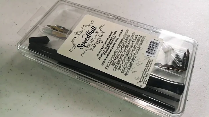 Beginner Calligrapher Journey: Unboxing Speedball Drawing and Lettering Set
