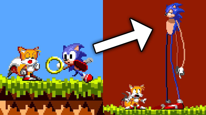 Sonic, but rings make him TALL!